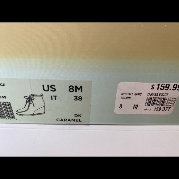 🔥Michael Kors Brown Tamara Lace Up Bootie Suede - Picture 8 of 8